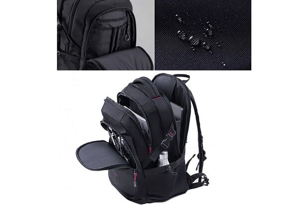 Рюкзак Urevo Large Capacity Multi-function Backpack (Black/Red) - 5