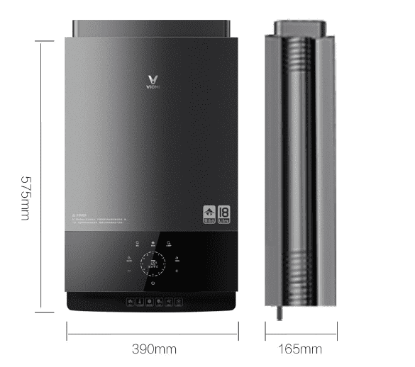 Водонагреватель Viomi Internet Gas Water Heater Zero 18 L (Silver/Серебристый) - 3
