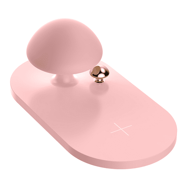 Baseus Mushroom Lamp Desktop Wireless Charger (Pink) 